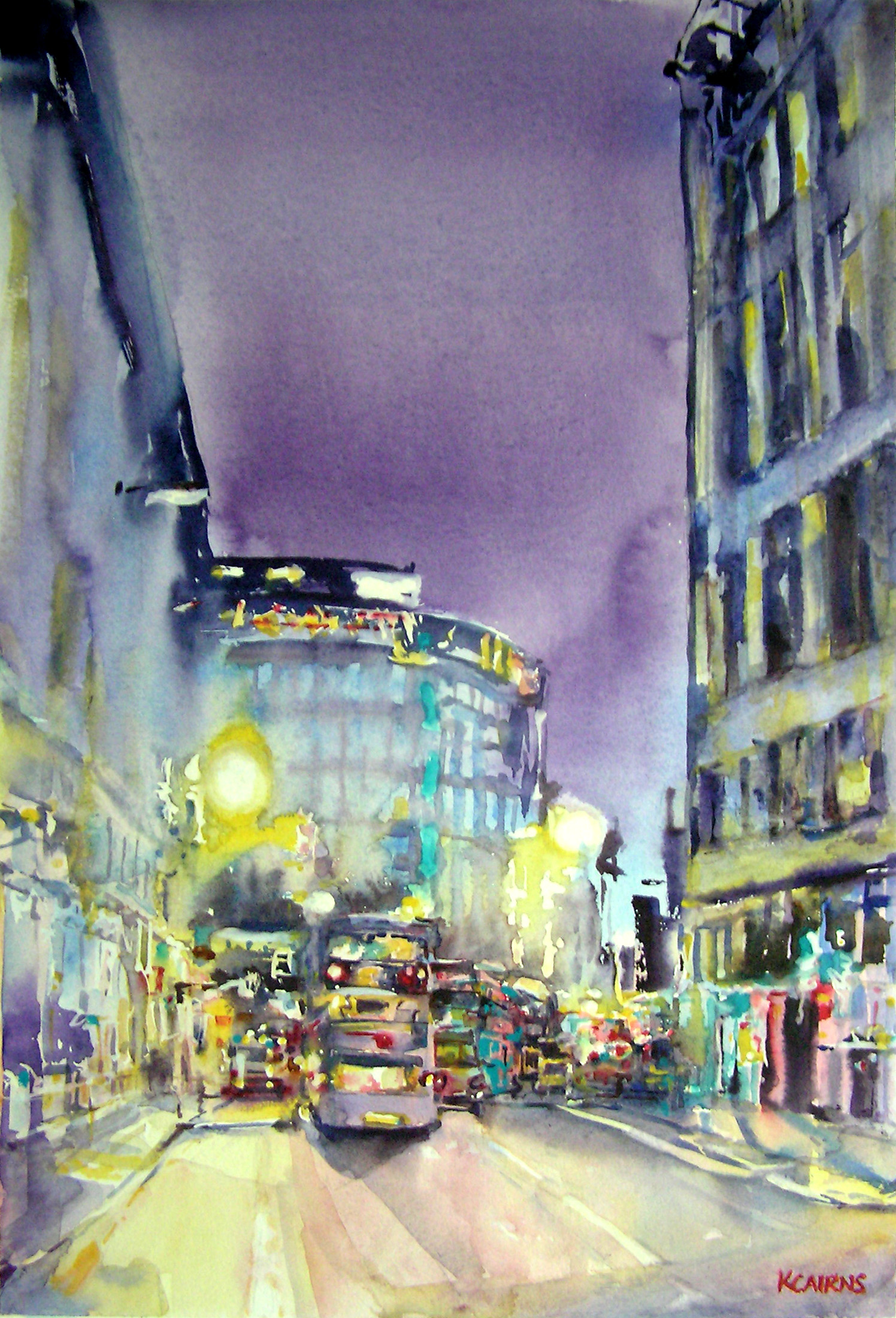 'City Life, Oswald Street and Argyle Street' by artist Karen Cairns
